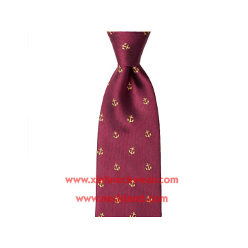 Cravate d&#39;ancre tissée à la main 100% soie tissée par noeud parfait